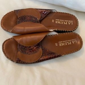 La Plume leather Sandal 39